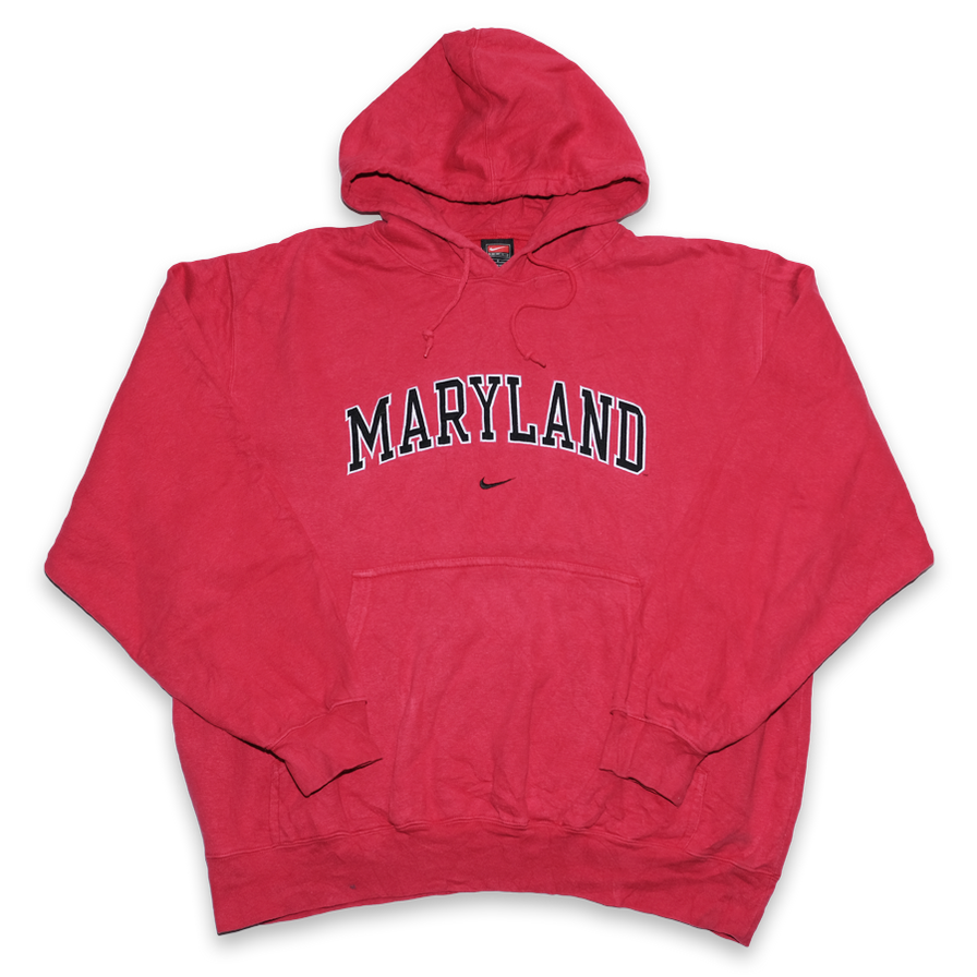 Vintage Nike Maryland Hoody Large / XLarge
