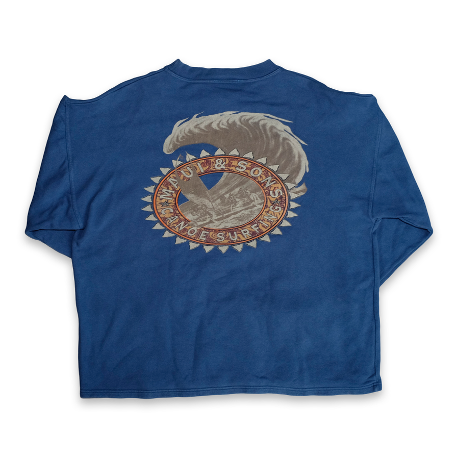 Maui and Sons Surfing Sweatshirt Medium - Double Double Vintage