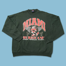 Vintage Miami Hurricanes Sweater XLarge