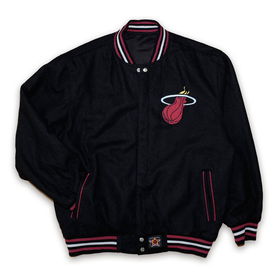NBA Miami Heat Reversible College Jacket XLarge - Double Double Vintage