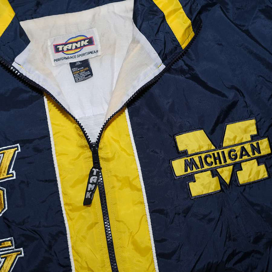Vintage Michigan Wolverines Track Jacket XLarge