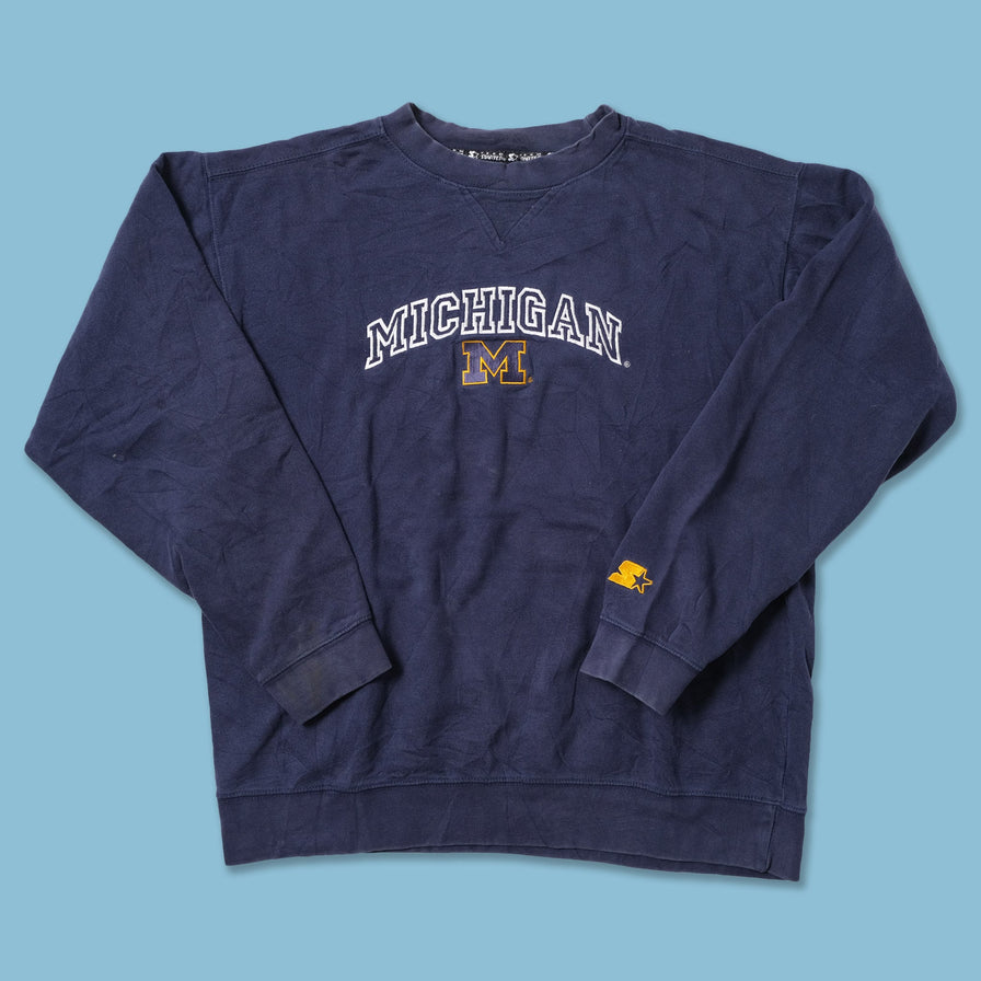 Vintage Starter Michigan Wolverines Sweater Large