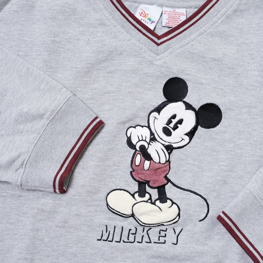 Vintage Mickey Mouse V-Neck Sweater Large / XLarge