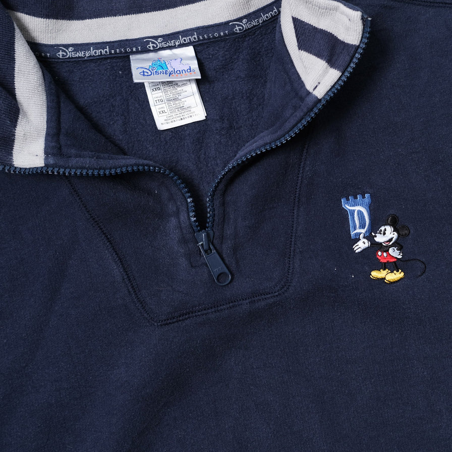 Vintage Mickey Mouse Q-Zip Sweater XLarge / XXL