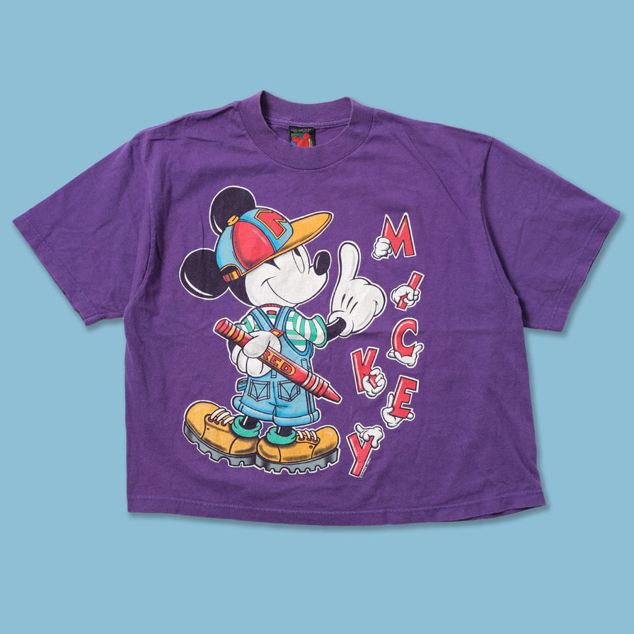 Vintage Mickey Mouse Women's Crop Top Medium
