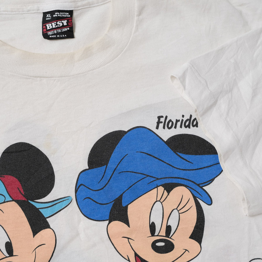 Vintage Floriday Mickey & Minnie T-Shirt Large / XLarge