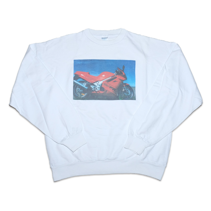 Vintage Motorcycle Sweater Large - Double Double Vintage