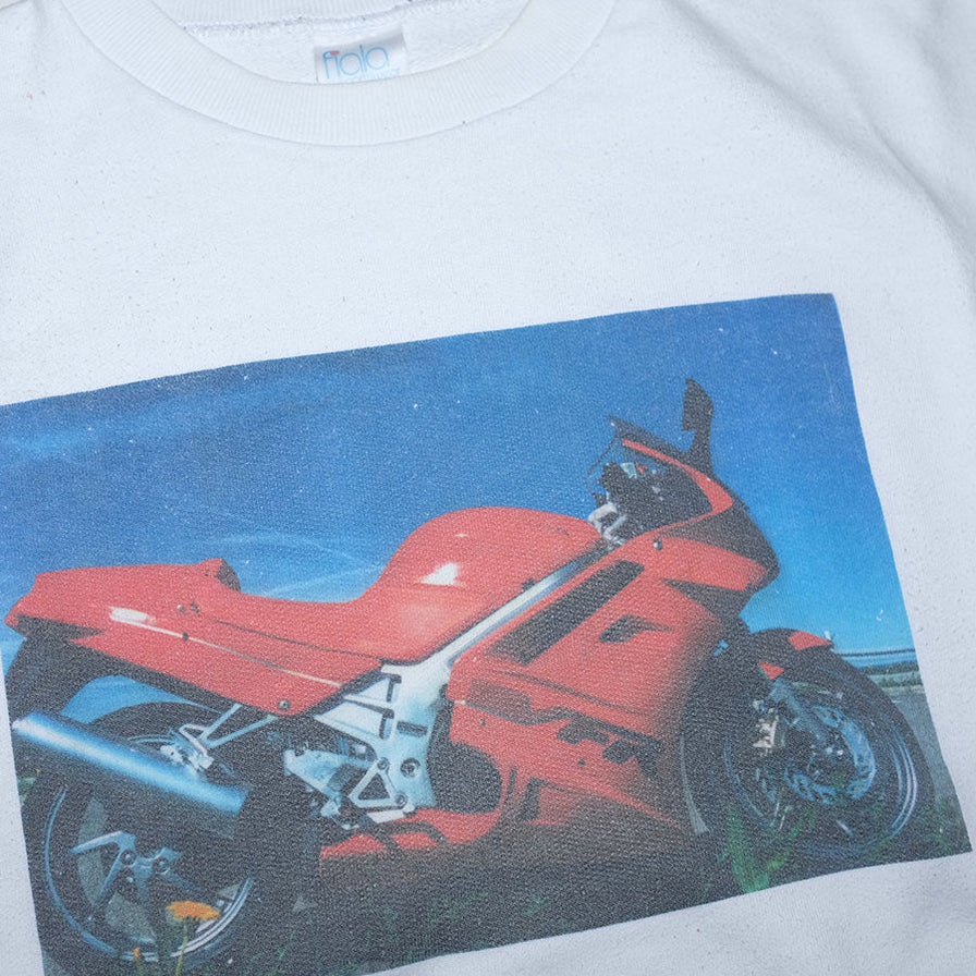 Vintage Motorcycle Sweater Large - Double Double Vintage