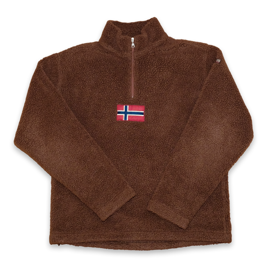 Women Vintage Napapijri Fleece Small - Double Double Vintage
