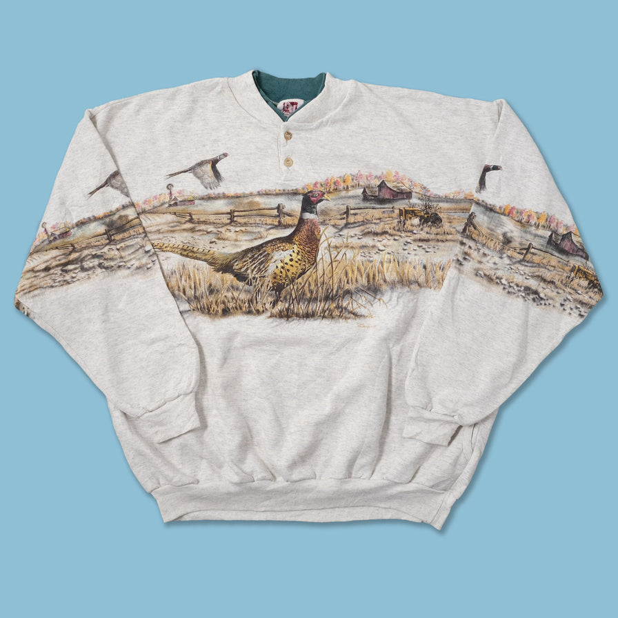 Vintage Peacock Sweater XLarge