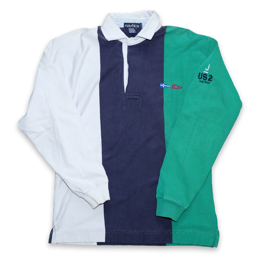 Vintage Nautica Long Polo Medium - Double Double Vintage