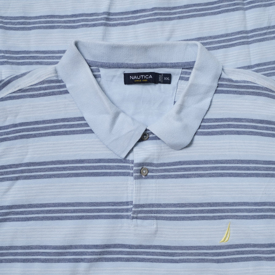 Vintage Nautica Striped Polo XXL