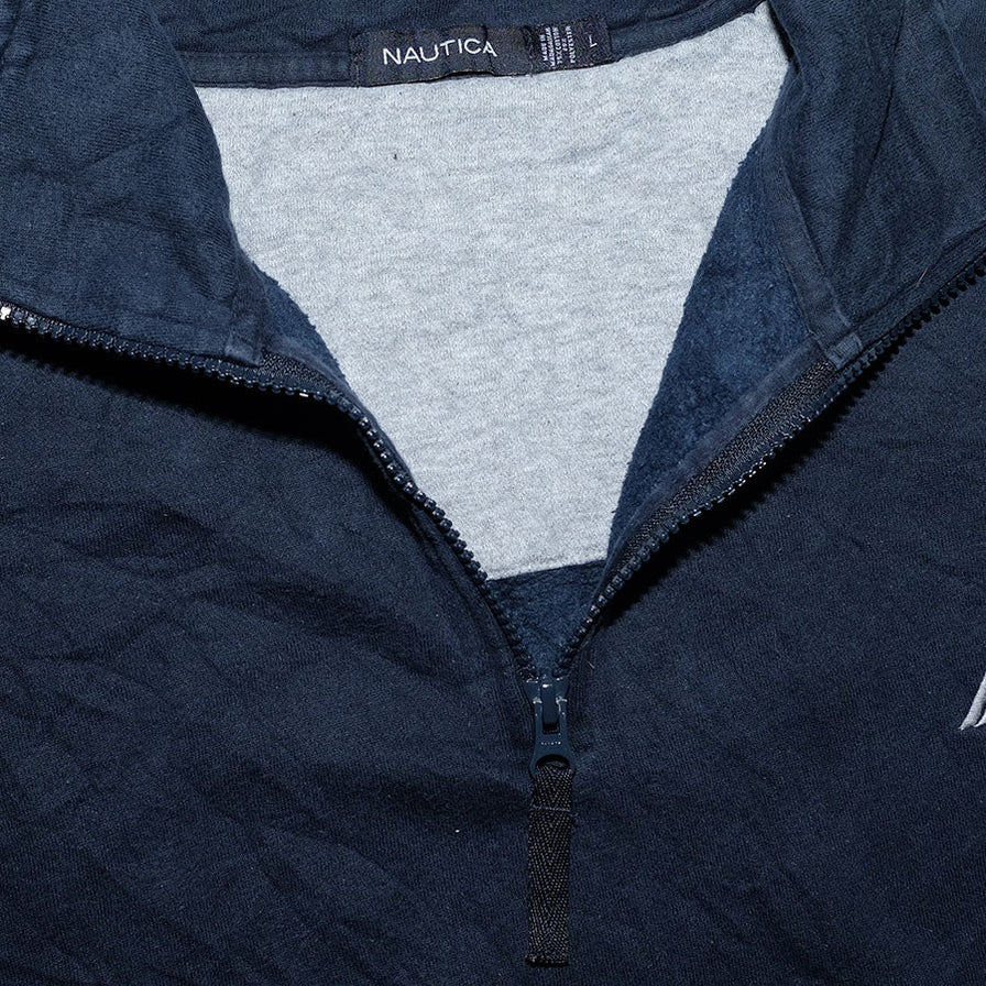 Nautica Q-Zip Sweater Large - Double Double Vintage