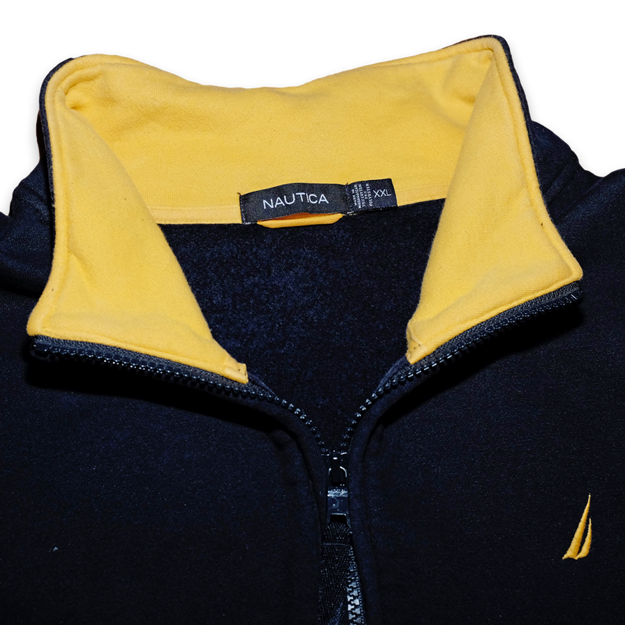 Nautica Q-Zip Sweatshirt XXLarge - Double Double Vintage