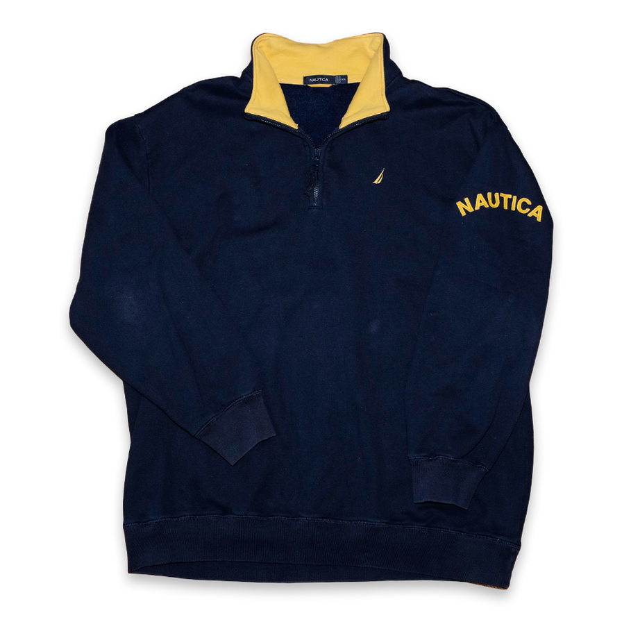 Nautica Q-Zip Sweatshirt XXLarge - Double Double Vintage