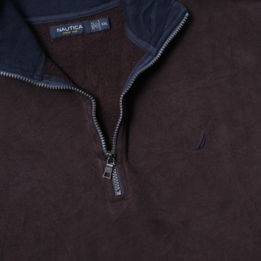 Vintage Nautica Q-Zip Sweater XLarge / XXL