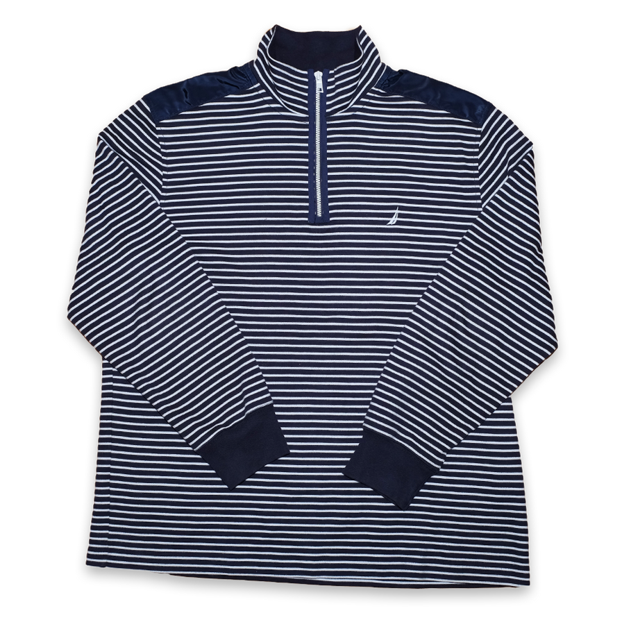 Nautica Q-Zip Sweatshirt XXLarge - Double Double Vintage