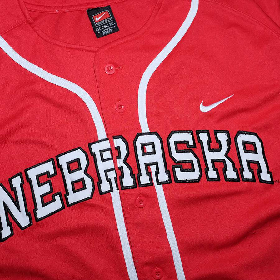 Vintage Nike Nebraska Baseball Jersey XLarge / XXL
