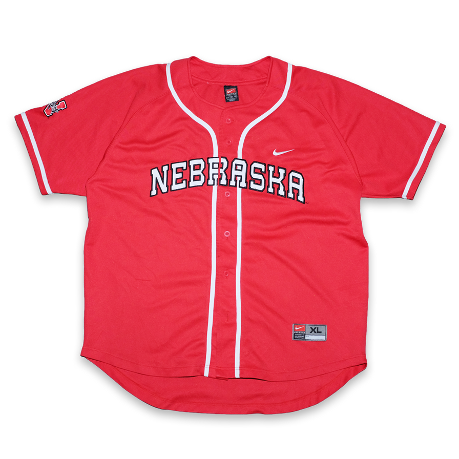 Vintage Nike Nebraska Baseball Jersey XLarge / XXL