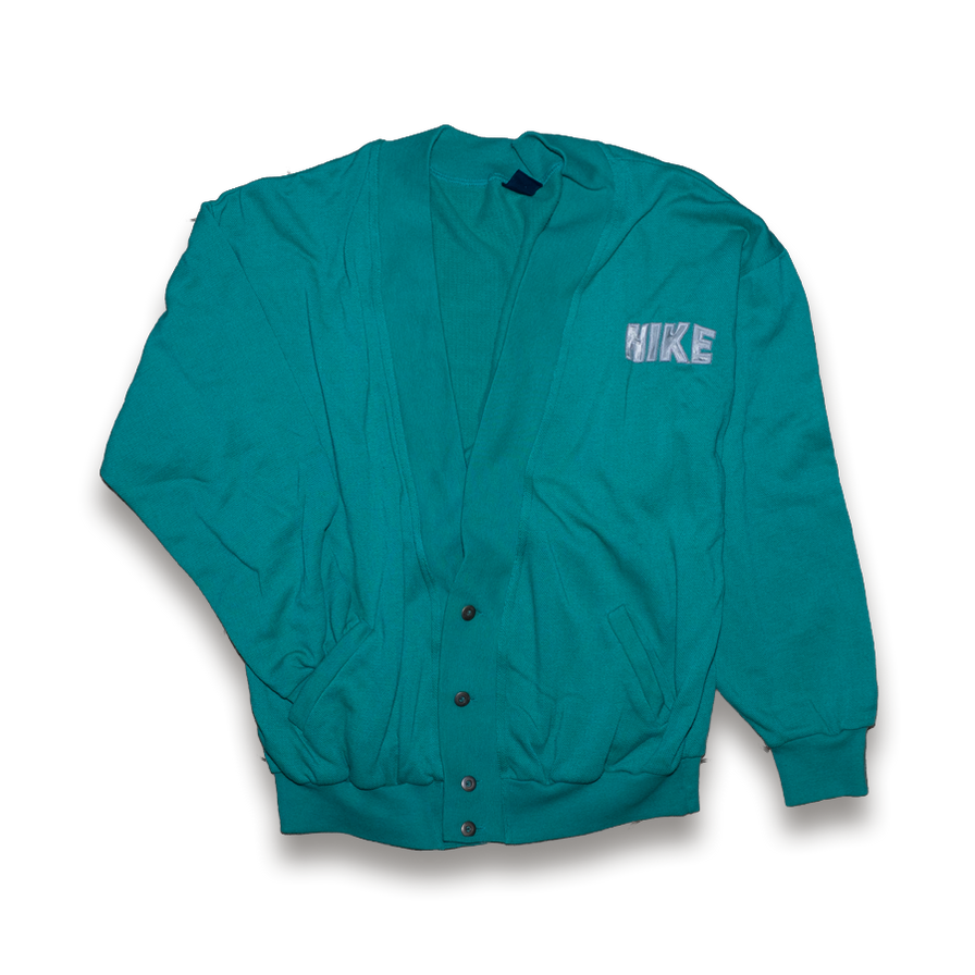 80s Nike Cardigan (Blue Tag) Large - Double Double Vintage