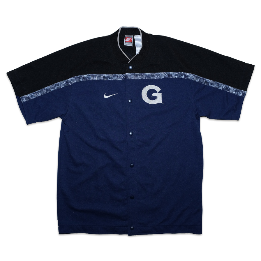 Vintage Nike Georgetown Hoyas Button Top XLarge - Double Double Vintage