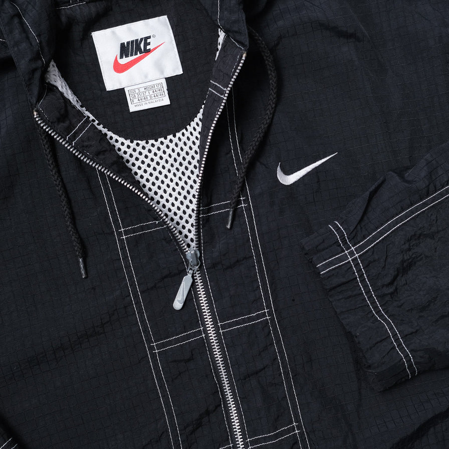 Vintage Nike Hooded Track Jacket Small