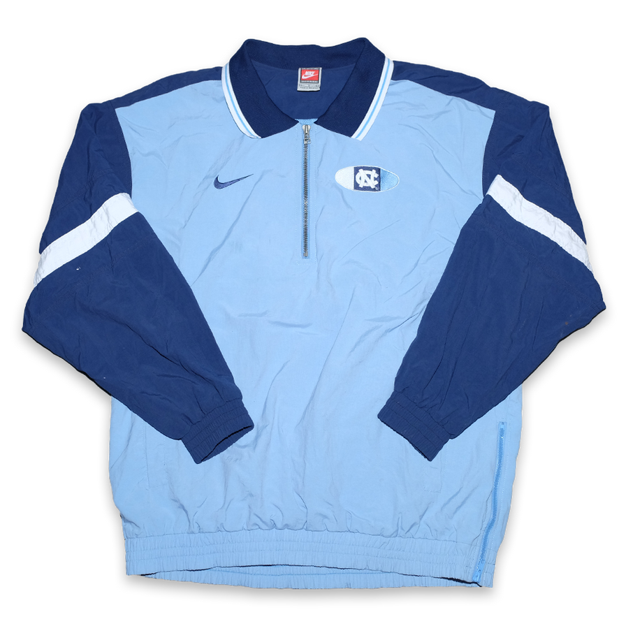 Vintage Nike North Carolina Q-Zip Windbreaker XLarge - Double Double Vintage