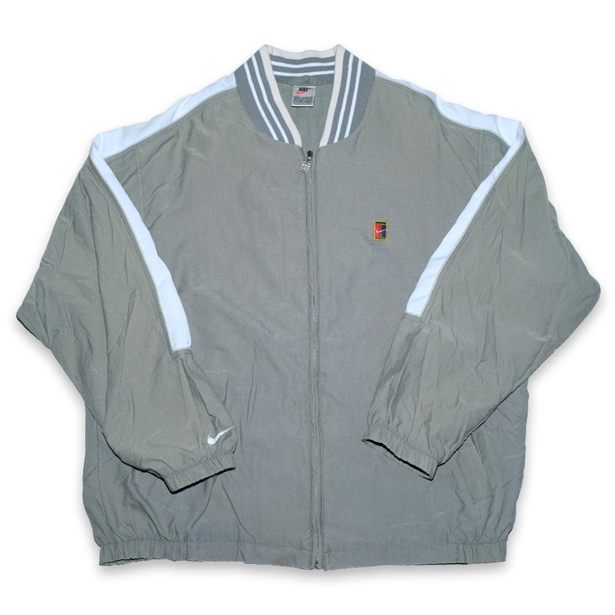 Vintage Nike Tennis Track Jacket Large - Double Double Vintage
