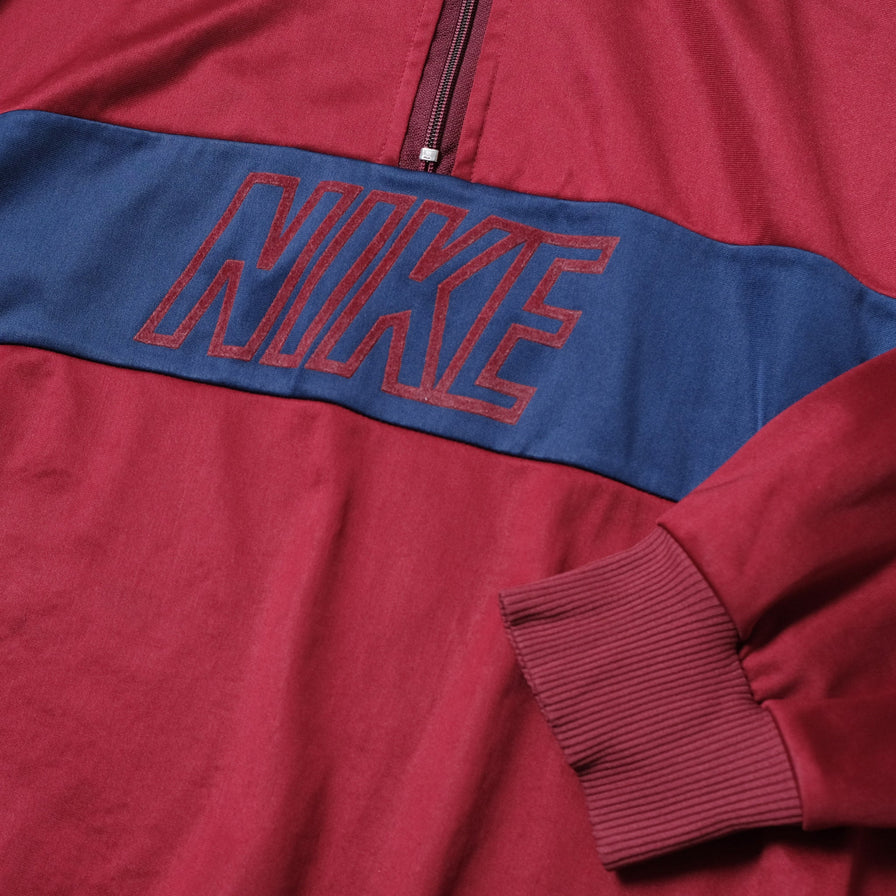 Vintage 80s Nike Q-Zip Sweater Large