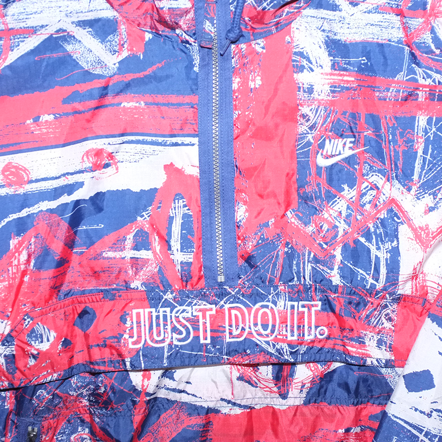 Vintage Nike Just Do It Half Zip Windbreaker Large - Double Double Vintage