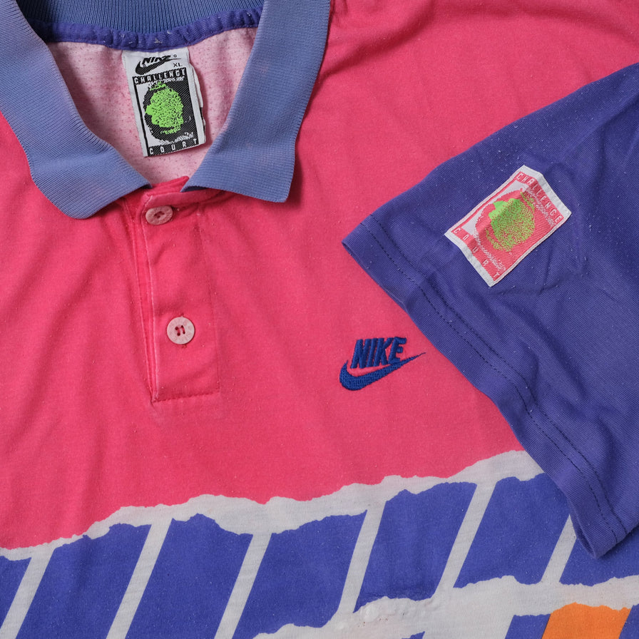 Vintage Nike Challenge Court Polo XLarge
