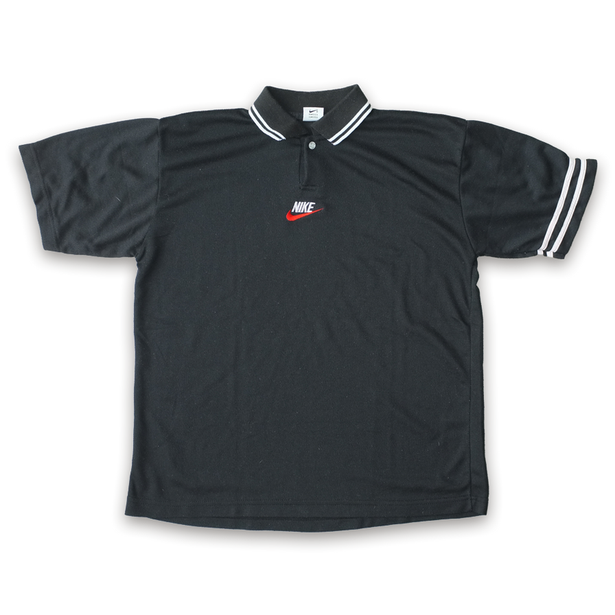 Vintage Nike Logo Polo Shirt Large / XLarge - Double Double Vintage