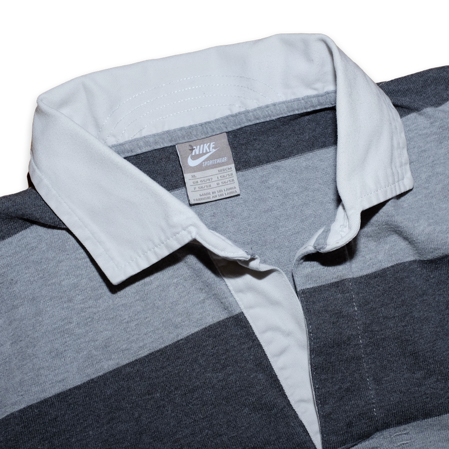 Nike Longsleeve Polo Shirt XLarge - Double Double Vintage