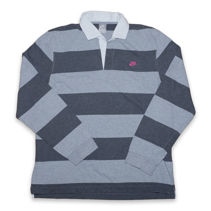 Nike Longsleeve Polo Shirt XLarge - Double Double Vintage