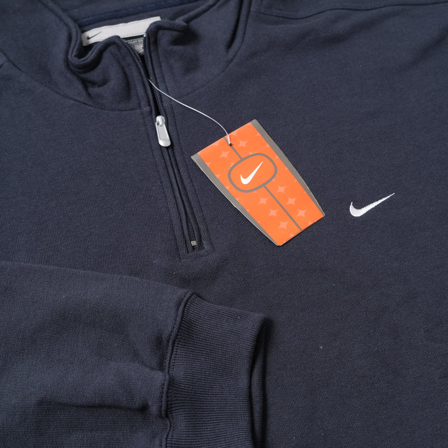 Vintage Deadstock Nike Mini Swoosh Q-Zip Sweater XLarge