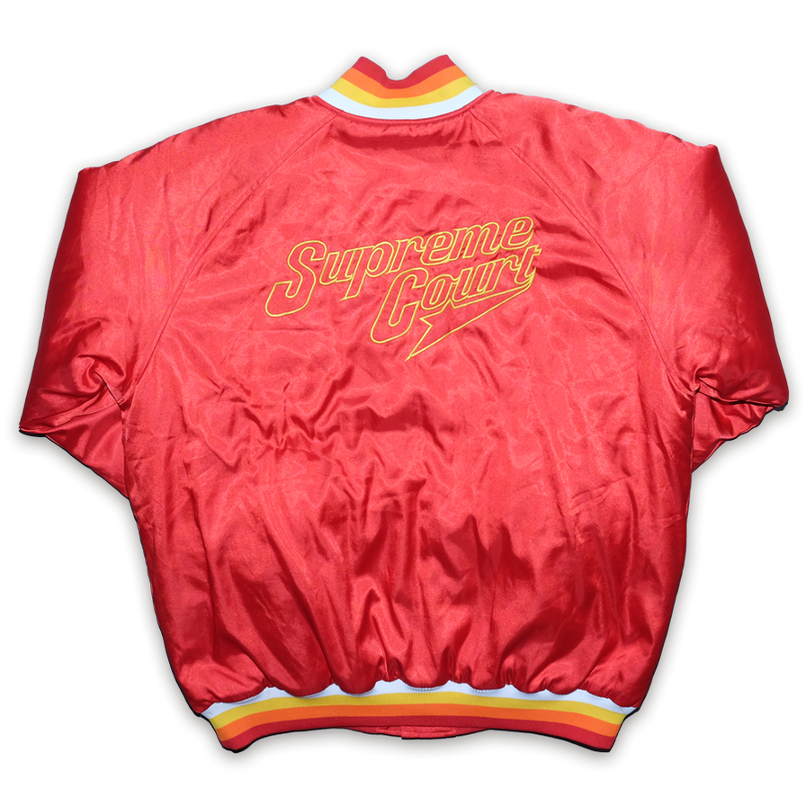 Rare Nike Supreme Court Satin Bomber Jacket XLarge / XXL - Double Double Vintage