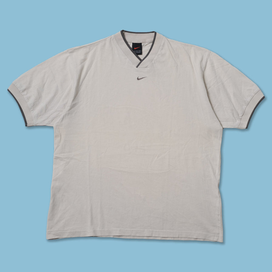 Vintage Nike Mini Swoosh V-Neck T-Shirt Large