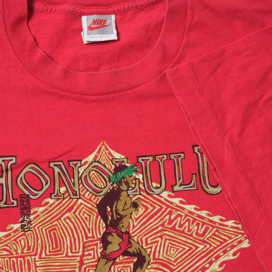 Vintage 1995 Nike Honululu Marathon T-Shirt XLarge