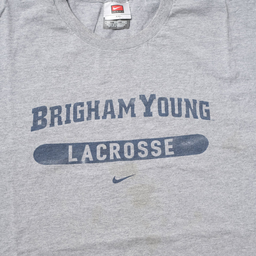 Vintage Nike Brigham Young Lacrosse T-Shirt XXL