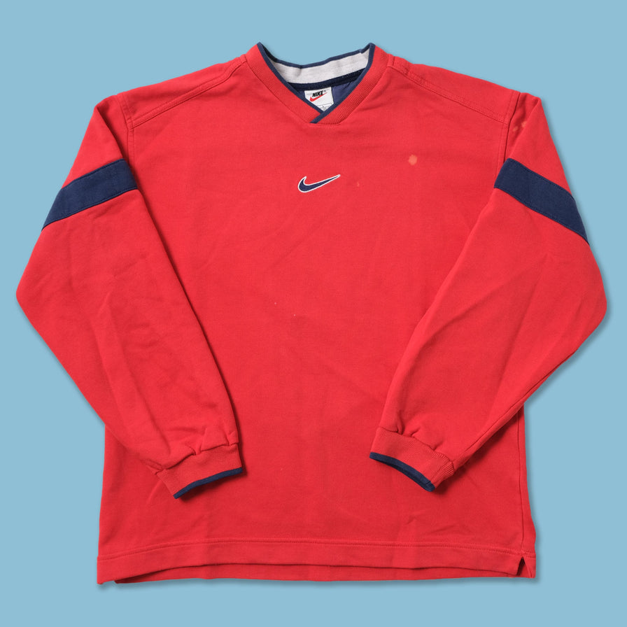 Vintage Nike V-Neck Sweater Small