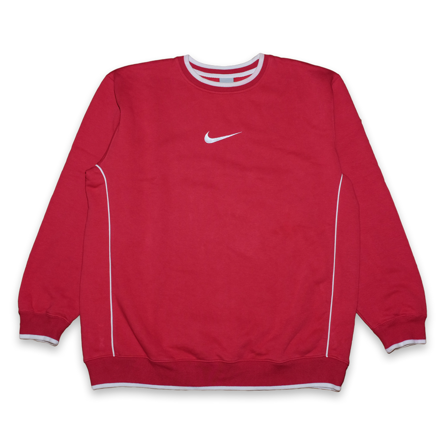 Vintage Nike Swoosh Sweatshirt XLarge - Double Double Vintage