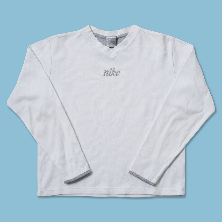 Vintage Nike Women's V-Neck Sweater Small