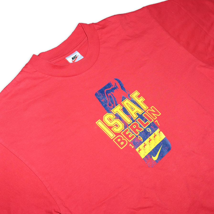 Vintage Nike Track and Field 1997 T-Shirt Small - Double Double Vintage