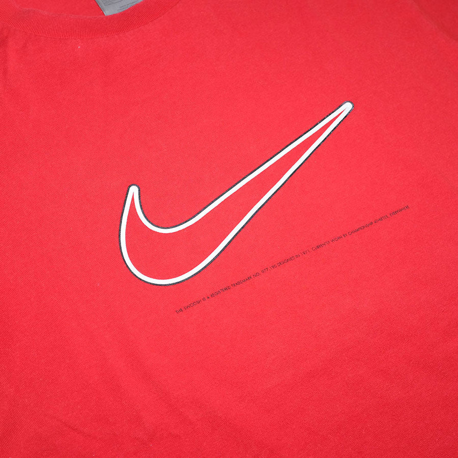 Vintage Nike Big Swoosh T-Shirt Large - Double Double Vintage
