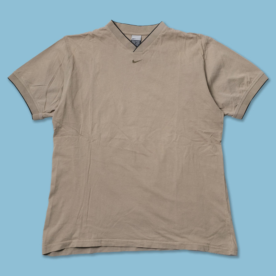 Vintage Nike Mini Swoosh V-Neck T-Shirt XLarge