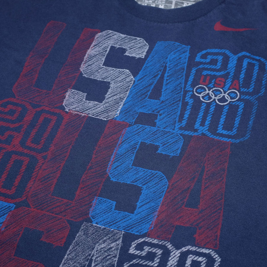 Nike USA Olympic Print T-Shirt XL - Double Double Vintage