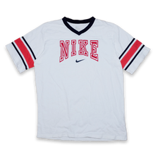 Nike V-Neck T-Shirt Small - Double Double Vintage