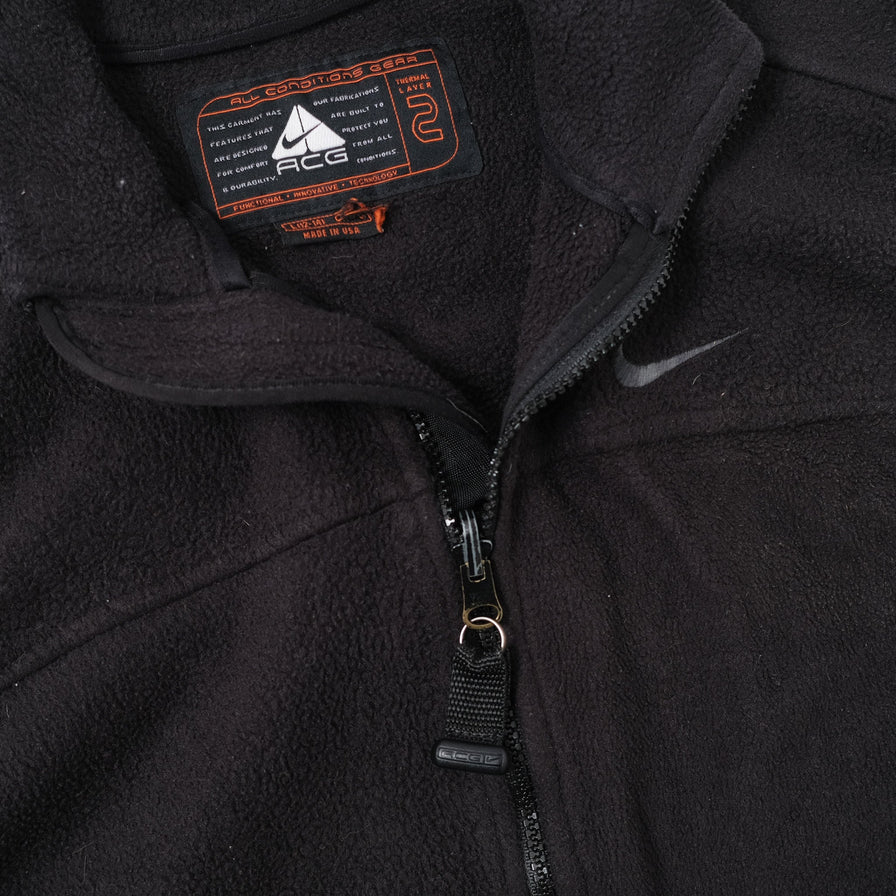 Vintage Nike ACG Women's Fleece Vest Small