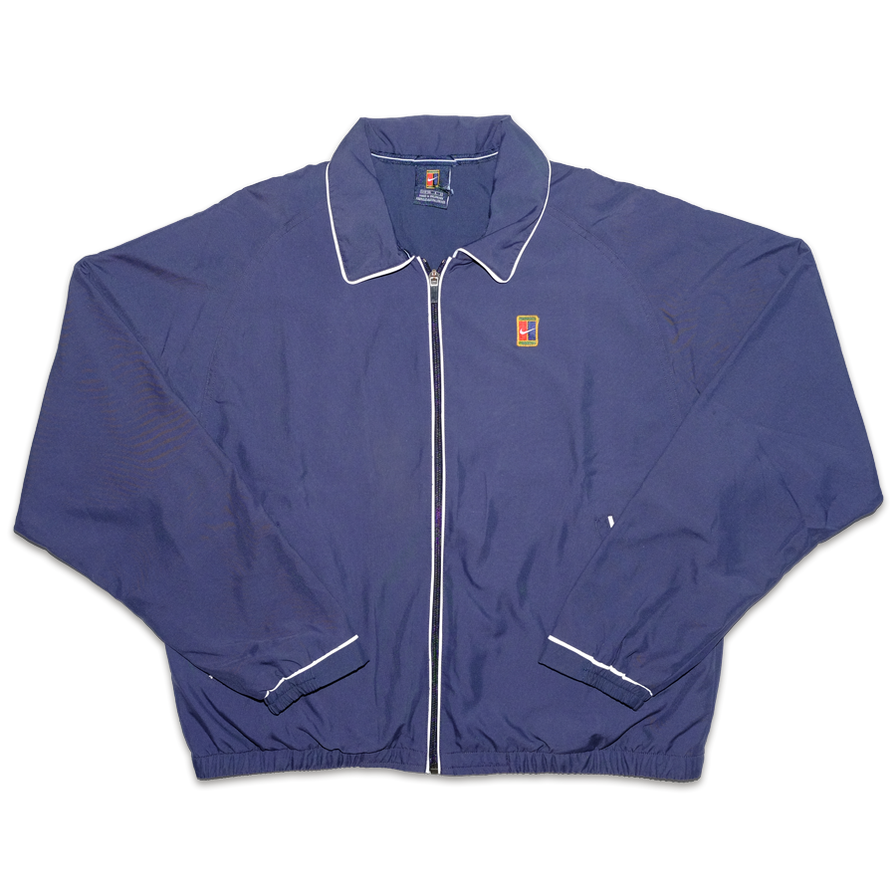 Vintage Nike Tennis Trackjacket Small - Double Double Vintage