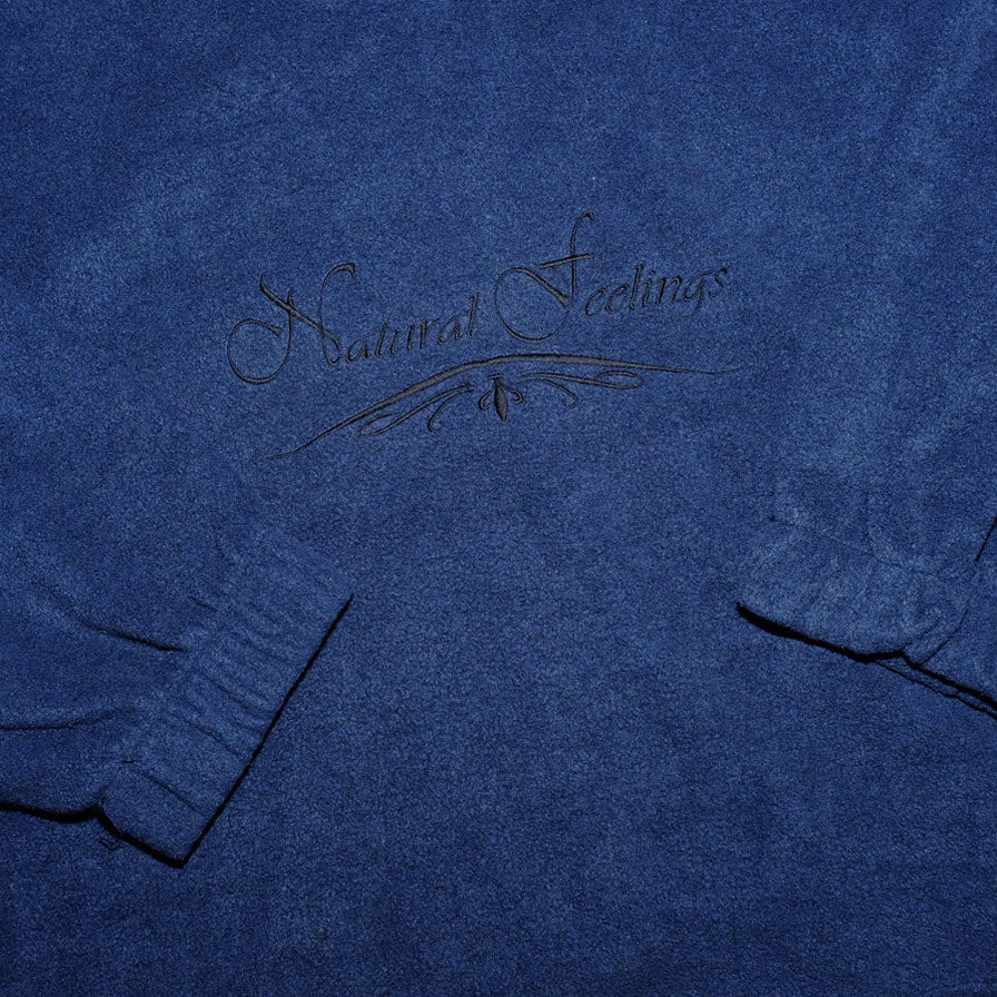 Vintage Q-Zip Natural Feelings Fleece XLarge / XXL - Double Double Vintage